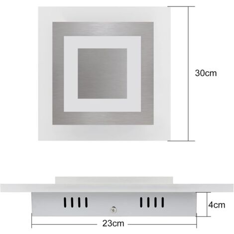 GBLY Lámpara de Techo LED Luz de Techo para Sala de Estar: Lámpara de Sala de Estar Lámpara de Cocina Regulable de 30 cm Lámpara de Dormitorio de Acrílico Moderna de 23 W con Control Remoto