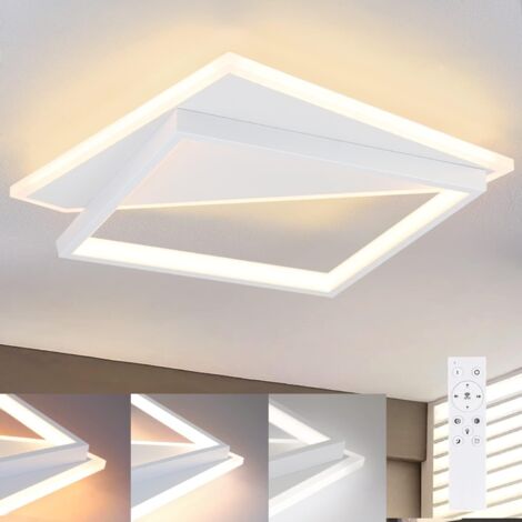 GBLY Lámpara de Techo LED Moderna 40W - Lámparas de Dormitorio para Sala de Estar Lámpara Regulable con Control Remoto Blanca Lámpara de Cocina de Diseño Lámpara de Techo para Pasillo de Cocina