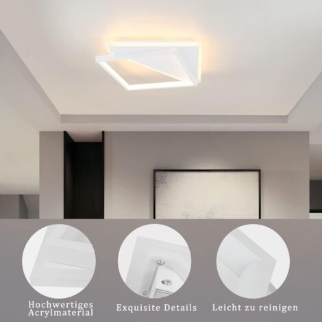 GBLY Lámpara de Techo LED Moderna 40W - Lámparas de Dormitorio para Sala de Estar Lámpara Regulable con Control Remoto Blanca Lámpara de Cocina de Diseño Lámpara de Techo para Pasillo de Cocina