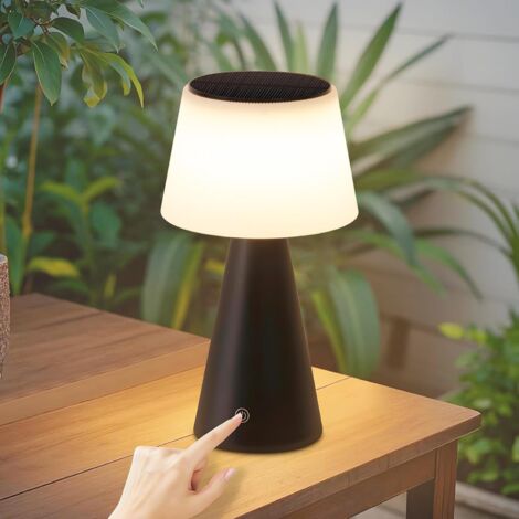 Beliani Lámpara LED Inalámbrica De Mesa FRANCOLI Con Regulador De Intensidad Metal Marron 94482564