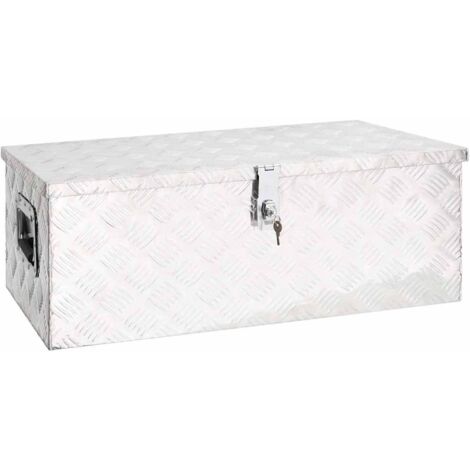 GBLY Aufbewahrungsbox Silbern 80x39x30 cm Aluminium (1/5)