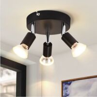 LED Foco Orientable En Juego De 4 Rectangular Regulable Níquel Mate 5,5 W – Flexible Iluminación De Techo Moderna, Trio Leuchten