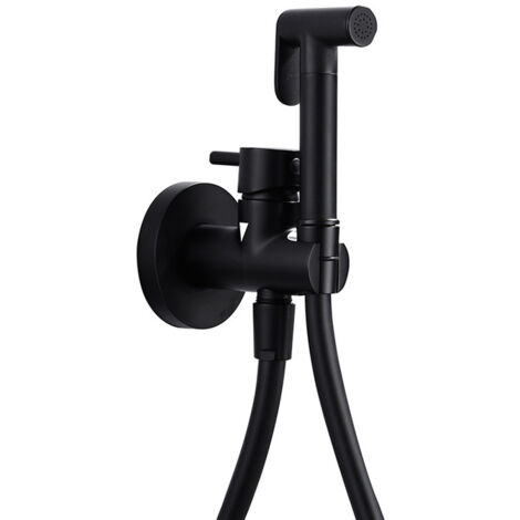 Mice - Grifería monomando empotrada para bidé hecha de latón - Ducha higiénica empotrada y monomando Grifo bidet empotrado Color Nergo Mate RDM001/NG