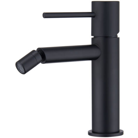 Mice - Grifo de bide - Monomando de griferia para WC agua Fria/Caliente -  Grifo higienico color Negro Mate - BDM039-2NG