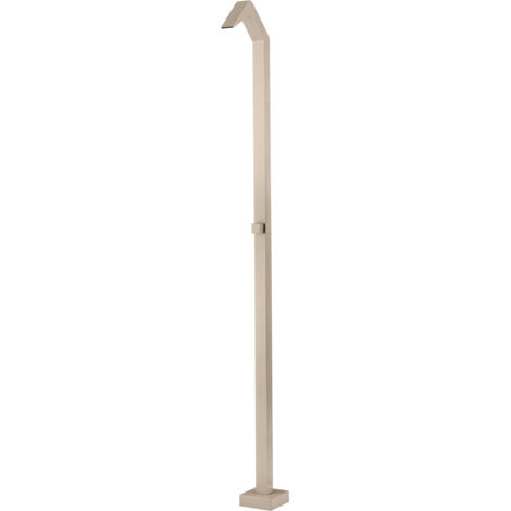 Mice - Columna de Ducha Exterior para Piscina, Jardin, SPA - 1 Via de Agua Fria - Monofluido - 218 cm de Alto con Rociador Tipo Cascada (Moka)