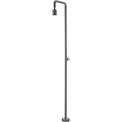 Mice - Ducha para Exterior de 240 cm Hecha de Acero Inoxidable - Pool - Ducha Piscina Exterior Agua Fria - Ducha Externa Monofluido Color Gris Cobalte