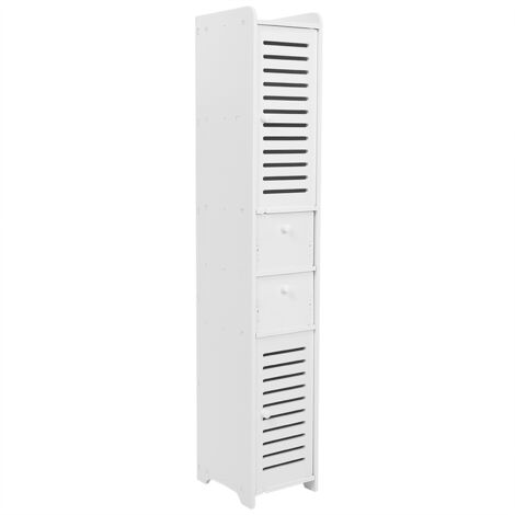 Zoternen Eckschrank aus Holz und Kunststoff, Badezimmer, modisches Lagerregal, Raum-Organizer (1/5)