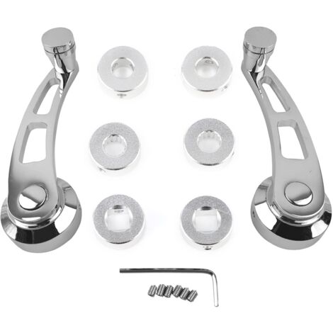 Zoternen ANGGREK 2PCS Fenstergriff Aluminium, Auto Fensterkurbel Set, Zubehör Eisenüberzug Ersatz für ältere Modelle (1/5)