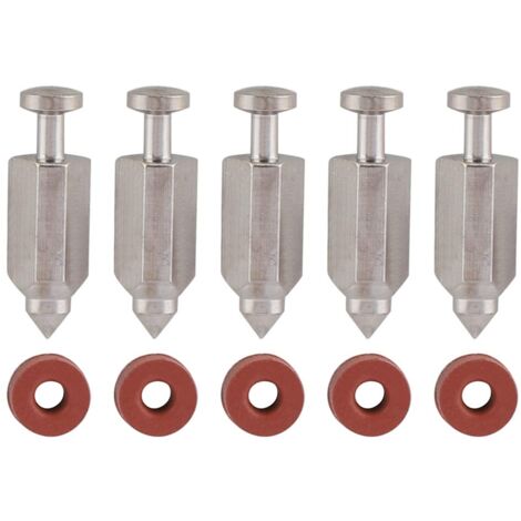Zoternen Asixx Vergasernadel, 5-TLG Vergasernadel Sitzdichtung Reparatursatz für Briggs & Stratton 398188 Rasenmäher-Zubehörteile Vergasernadel