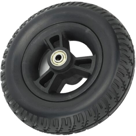 Rollstuhlrad 7-Zoll-Radersatz für Rollstühle Robustes Solides Rollstuhlrad Vorne Geräuschlos Rutschfest