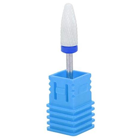 Keramischer Nagelbohrer Maiskopfform – 5 Körnungen, 37 Mm, Für Feilen & Polieren (Blau)