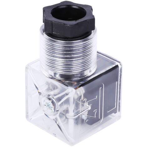 5 Stück Magnetventil Hydraulische Magnetspule Relais Magnetventil Stopfen mit Lampe Transparent Universal AC 110-220V (1/5)