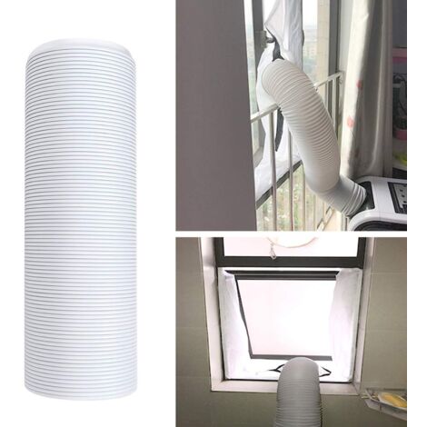 Dioche Abluftschlauch für Klimaanlage, Klimaanlagenschlauch Abluftschlauch Klimaanlage Pp Stahldraht Tragbare Universal Flexible Klimaanlage Abluftschlauch Rohr Ersatzteile (Durchmesser 13cm2M) (1/5)