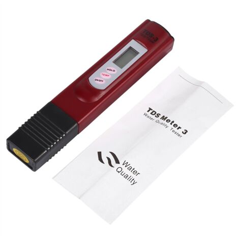 TDS-Wasserqualitätstester – 3-in-1, PPM-Messgerät, 0–9990 Ppm, ±2 %, Abnehmbare Sonde, Für Trinkwasser Und Leitungswasser
