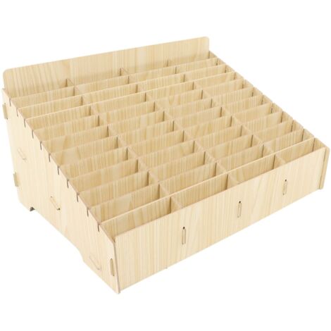 Handy-Aufbewahrungsbox, 48 Gitter, Holz-Organizer, Aufbewahrungsbox, Multi-Bereich, Telefonregal, Display, Büro, Schule, Telefonverwaltung (1/4)