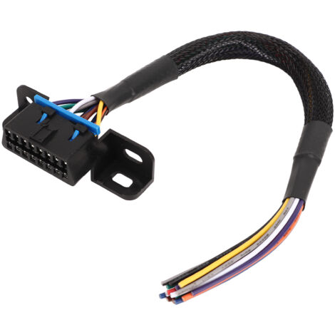 OBD2-Buchse auf offenes 16-poliges Kabel, robuster und verschleißfester, fester Kabelbaum für das Armaturenbrett des Autos (1/5)