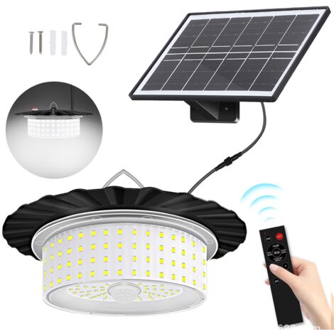 Solarbetriebenes LED-Licht, wasserdichtes LED-Licht, 5 Modi, Bewegungssensor-Timer-Lampe mit Timer-Controller für Outdoor-Garten, Terrasse, Hof, Camping (1/5)