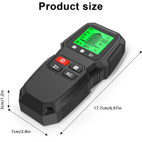 Zoternen 5 In 1 Wandbolzenfinder, Elektronischer Bolzendetektor Mit HD Lcd Display Zur Holz Metall Und Drahterkennung Warnfunktion 88404443 Zoternen 5 In 1 Wandbolzenfinder, Elektronischer Bolzendetektor Mit HD Lcd Display Zur Holz Metall Und Drahterkennung Warnfunktion 88404443