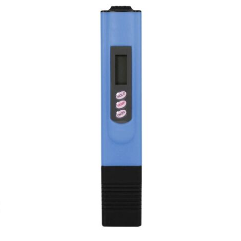 TDS-Messgerät, digitales Wasserqualitäts-Leitfähigkeitsmessgerät, 1999 ppm, Wasserqualitätstester, Reinheit für Trinkwasser, Pools, Aquarien, Hydrokultur (blau)