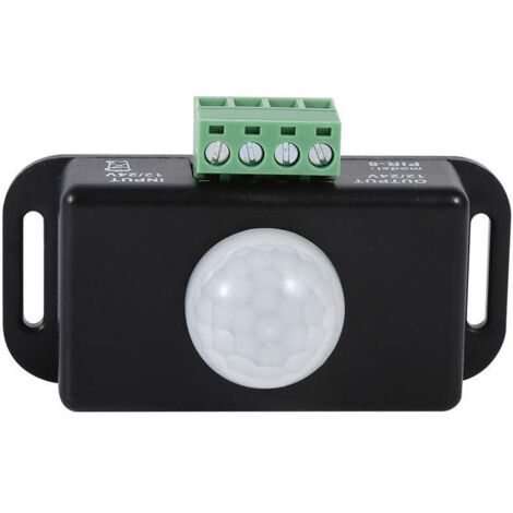 PIR-Bewegungssensor 12V/24V – Infrarot-Schalter Für LED-Leisten & Module, Flimmerfrei, Einfache Montage