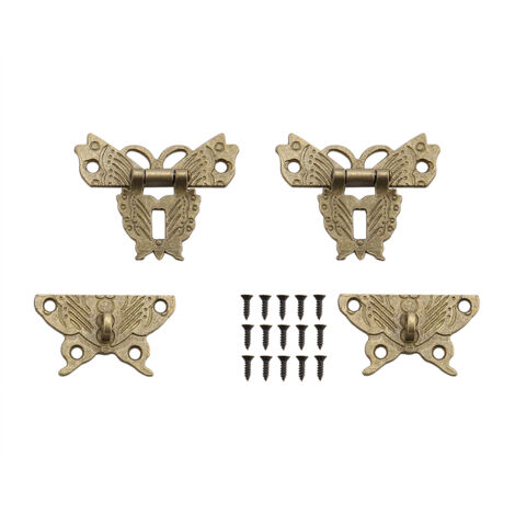 Schmuckkästchenverschluss, Schraubverschluss, Vintage-Schloss, Schrankverschlüsse, kleine Verschlüsse für Holzkästchen für Schmuckkästchen (1/5)