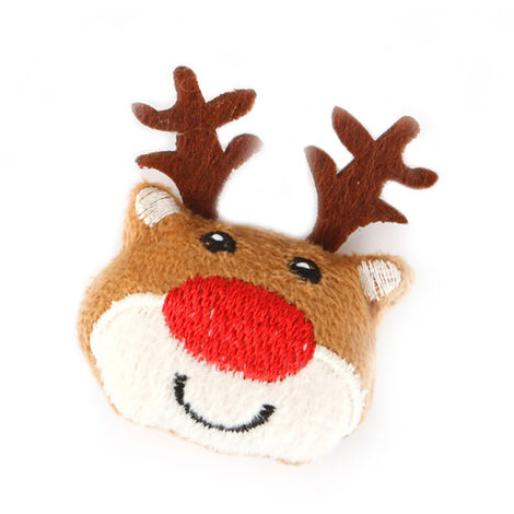 Weiches Plüschtier mit Weihnachtsmotiven, liebenswert bissfest und fein verarbeitet, für Haustiere, Typ 4