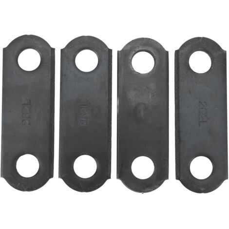 Hochleistungs-Stahl-4er-Pack Doppelösen-Anhängerräder 3 16 Zoll Dicke für Anhänger 2 5 8 Loch Mittenabstand 9 16 Lochdurchmesser Doppel. (1/5)