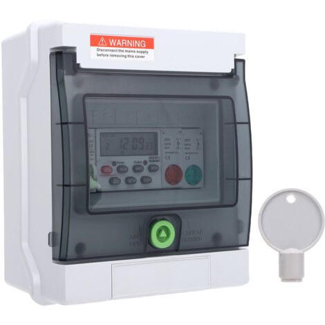 IP65 Wasserdichter Verteilerkasten mit Zeitschaltuhr, 6 kW Belastbarkeit, für Straßenbeleuchtungs-Anzeigetafeln, geeignet für landwirtschaftliche Flächen und Gewerbegärten