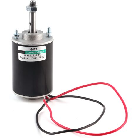 Mini 30W Bürsten-Elektromotor für kleine Schneidetische, Hochgeschwindigkeits-CCW-Motor mit Kupferstatorwicklung (24V7000 U/min).