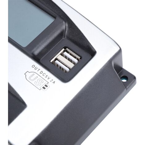 40A Solar-Laderegler Mit WLAN-App (12V/24V), LCD-Display, 2x USB, PWM 3-stufig, Überladungs- & Kurzschlussschutz