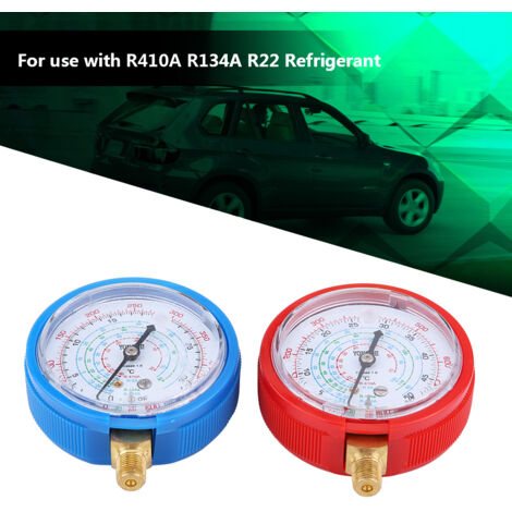 Manometer R134a Professionelles Kältemittel-Manometer-Set für Klimaanlagen (R410A ...