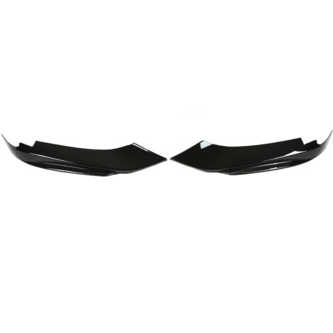 Xiuganpo Frontstoßstangen-Seitensplitter aus glänzend schwarzem ABS verbessert die Aerodynamik für 4er BMW F32, F33, F36 und M Sport (2014–2020). Einfache Montage.