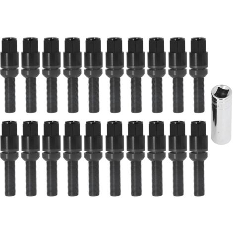 M14x1,5 Kegelradschrauben für 45 mm Sitz und 17 mm Schaft, universelles Sechskant-Radzubehör für Autos, rote Radschrauben, Kegelradschrauben