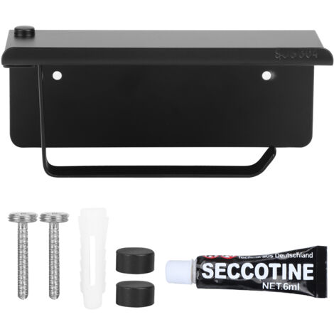 Porta Fazzoletti In Acciaio Inox Com-four® - Da Parete, Design Elegante, Per Bagno/Cucina - Foto 10