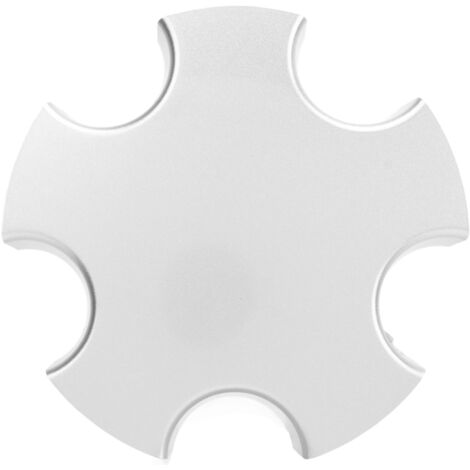 Coprimozzo Centrale Per Fiat 500 2012-2022 - Tappo Ruota Bianco Con Scritte Bianche, OE 68078419AC - Foto 9