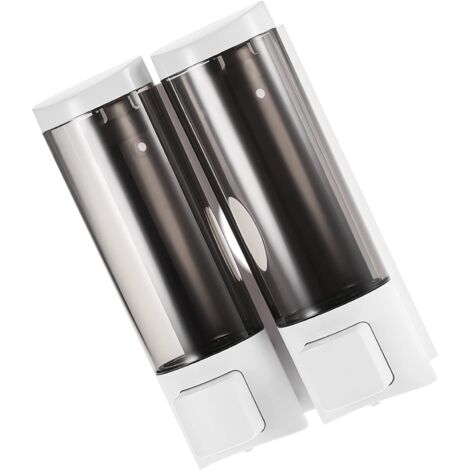 Dispenser Sapone Manuale Da Parete 200ml - 2 Pezzi, Argento, Per Doccia E Bagno - Foto 1