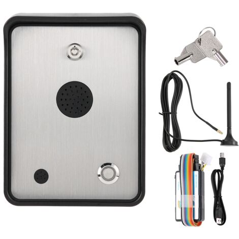 Accesso citofono audio antipioggia, controller di accesso vocale bidirezionale, banca aziendale a doppio relè per apricancello di porta di casa singola (1/5)