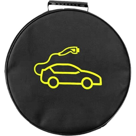 Borsa per cavi EV, borsa per il trasporto di cavi di ricarica per auto elettriche per cavi di tipo 2 e tipo 1 e organizer per tutti i cavi e le prolunghe (rotonda)