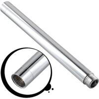 Braccio doccia, prolunga per braccio doccia in acciaio inossidabile rotondo G1/2, prolunga per soffione doccia, soffione doccia inferiore (10 pollici)