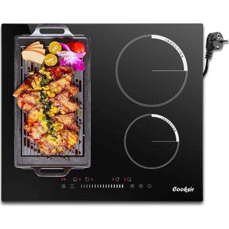 Piano Cottura A Induzione 4 Fuochi Hobsi Con Spina - 3500W, Zona Flex E Touch - Foto 5