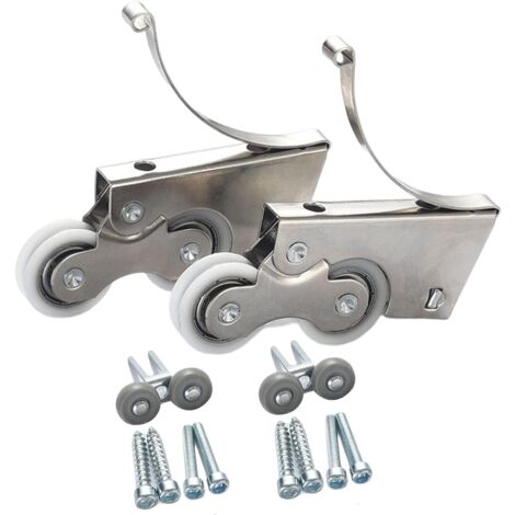 Kit Ricambio Puleggia Per Tende Romane - 2 Pezzi, Con Catena Perline 2 M, Bianco - 4
