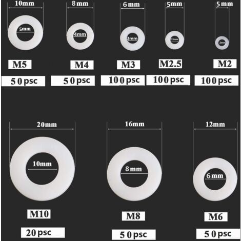 Separador De Nailon De Plástico Negro, 50 Uds., M3 M3x5/10/20/25/30