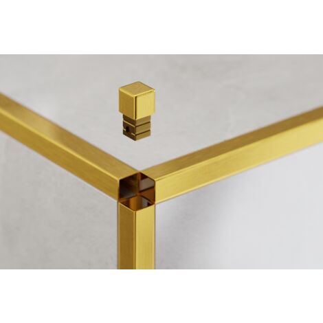 Eckabschluss für Edelstahlprofile Q und P 1.2cm - Satiniertes Gold (1/5)
