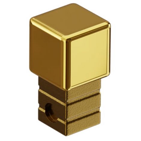 Eckabschluss für Edelstahlprofile Q und P 1cm - Glänzendes Gold
