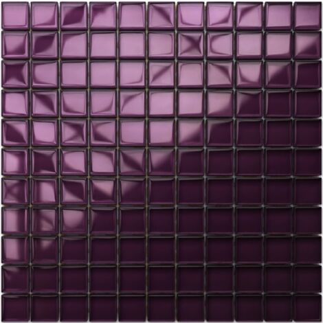 Glasmosaik für Badezimmer Küche 30x30cm - Lambrusque