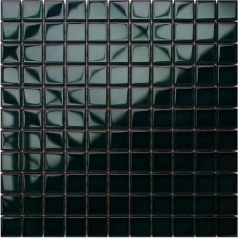 Mosaik für Badezimmer Innenküche aus Glas 30 x 30 cm - Green ice