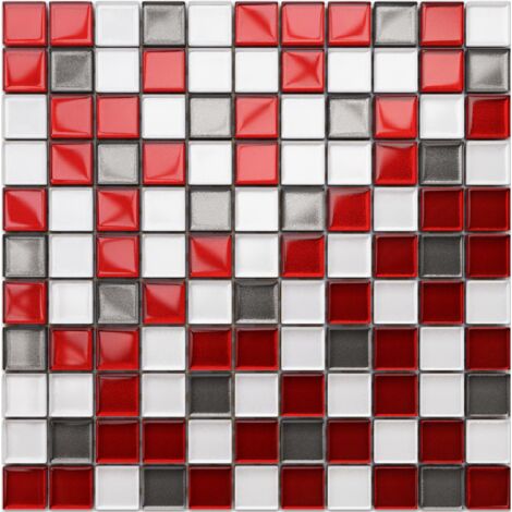 Mosaik für Badezimmer Innenküche aus Glas - 30 x 30cm- Modern art