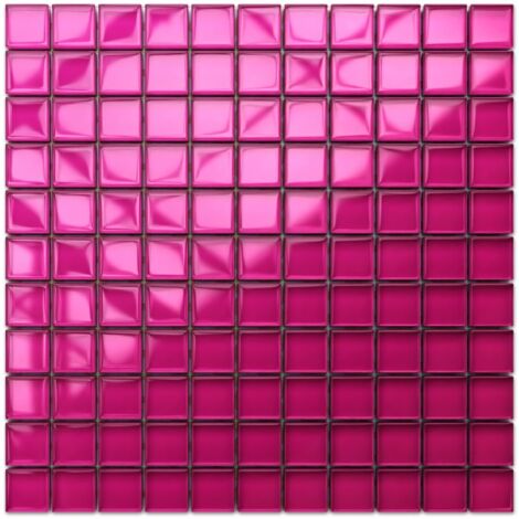 Mosaik für Badezimmer Innenküche aus Glas 30cm X 30cm - PINK GRAPEFRUIT