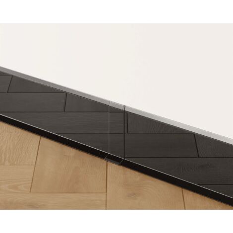 FI-Dichtung für F-Sockel aus Edelstahl 6cm x 3cm x 1.2cm - schwarz poliert