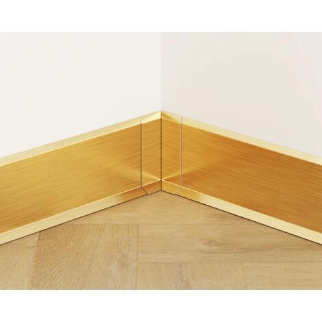 Innenecke FLI zusammenstellbar für Sockelleisten F 6cm x 3cm x 3cm - gold satiniert